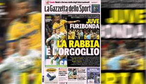 Werfen wir einen Blick nach Italien. Dort spricht die Gazzetta dello Sport im Bezug auf Juve von "Wut und Stolz".