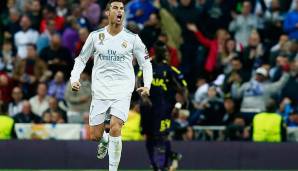 15 Tore: Cristiano Ronaldo (Real Madrid) in 10 Einsätzen (Saison 2017/18).