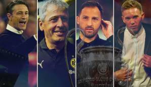 Niko Kovac, Lucien Favre, Domenico Tedesco und Julian Nagelsmann dürfen in dieser Saison vom CL-Titel träumen.