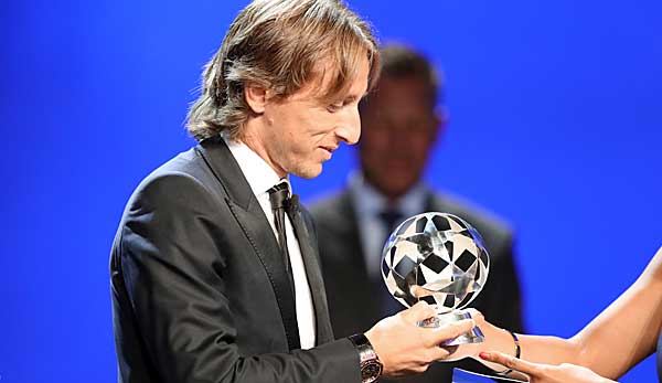 Luka Modric wurde im Rahmen der Auslosung ausgezeichnet.