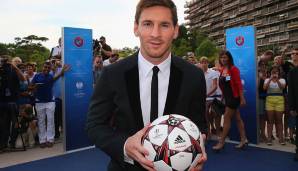 Saison 2013/14: Lionel Messi präsentiert euch den offiziellen Spielball der Saison 2013/14.