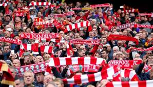 Liverpool Fans im Stadion.
