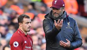 Teammanager Jürgen Klopp verzichtet beim Champions-League-Spiel mit dem FC Liverpool bei Roter Stern Belgrad am Dienstag aus politischen Gründen auf Profi Xherdan Shaqiri.