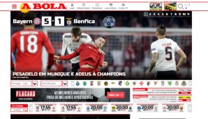 A Bola (Portugal): "Albtraum in München und Tschüss Champions League"