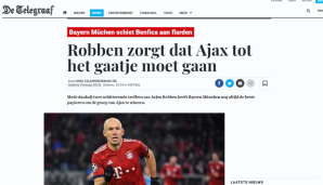 Telegraaf (Niederlande): "Arjen Robben sorgt dafür, dass Ajax Amsterdam in ein Finale muss"