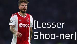 Ajax Amsterdams Däne ist übrigens weder verwandt noch verschwägert mit [Sheen-bine Shoo-ner].