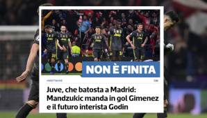 Tuttosport (Italien): "Noch ist nicht Schluss. Juventus, geschlagen von Madrid"