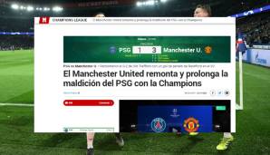 Marca (Spanien): "Manchester United verlängert den Fluch von PSG in der Champions League. Das Unglück kennt keine Grenzen."