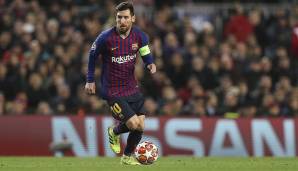 Platz 4: Lionel Messi (FC Barcelona) – 4 von 6 Großchancen verwandelt (66,7 Prozent)