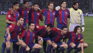 FC BARCELONA in der Saison 2002/03: Bevor es im Jahr 2006 den zweiten CL-Triumph der Barca-Geschichte zu feiern gab, sorgten die Katalanen um Xavi, Puyol und Overmars bereits drei Jahre zuvor für Aufsehen.