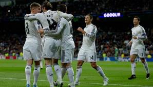 Real Madrid in der Saison 2014/15 (Torverhältnis 16:2) – Halbfinale.