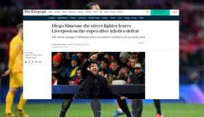 The Telegraph (England): "Straßenkämpfer Diego Simeone befördert Liverpool nach der Niederlage gegen Atletico in die Seile."