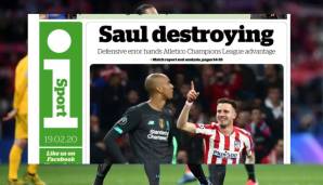 iSport (England): "Saul zerstört - Defensivfehler bringt Atlético Vorteil in der Champions League"