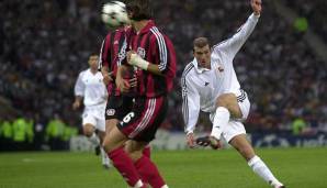 Endstation im Halbfinale (42 Prozent der Stimmen im Duell mit Robben): ZINEDINE ZIDANE für Real Madrid im Finale gegen Bayer 04 Leverkusen (2002).