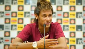 Neymar im Jahr 2011, als er noch beim FC Santos spielte.