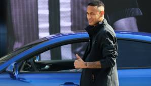 Der Brasilainer Neymar mag schnelle Autos
