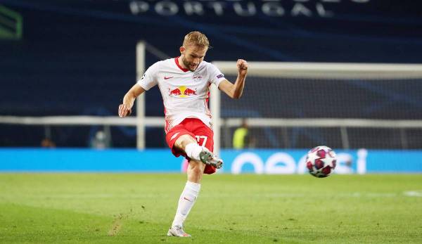 Konrad Laimer will mit RB Leipzig ins Champions-League-Finale einziehen.