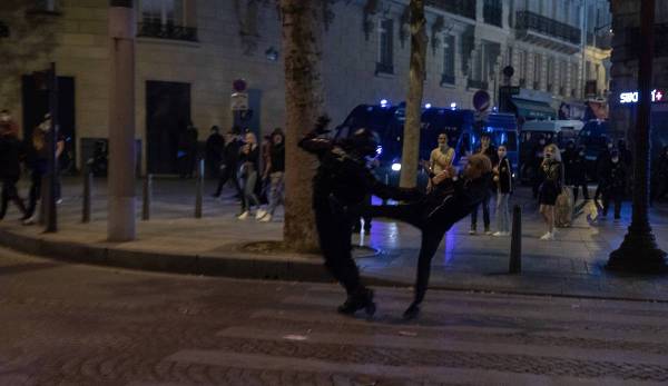 In Paris gab es 148 Festnahmen wegen Randalen.