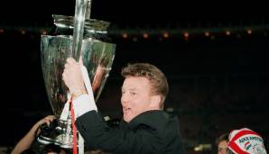 1995 – LOUIS VAN GAAL: Der "General" coachte Ajax im Wiener Ernst-Happel-Stadion zum 1:0-Sieg über Milan. Später u.a. beim FC Barcelona, dem FC Bayern und als Nationaltrainer tätig. Seit seinem Aus bei Manchester United 2016 in Rente.