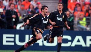 Platz 16: RAUL (10) und FERNANDO MORIENTES (6) - 16 Tore für Real Madrid in der Saison 1999/2000.