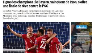 Le Parisien: "Bayern schenkt sich sein Traumfinale. Das Match Frankreich-Deutschland geht am Sonntag weiter. Für die Bayern war Lyon nur ein Genusshappen."