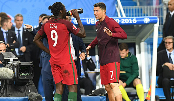 Eder schoss Portugal im EM-Finale 2016 gegen Frankreich, bei dem Cristiano Ronaldo zuvor verletzt ausgewechselt worden war, zum 1:0-Sieg.
