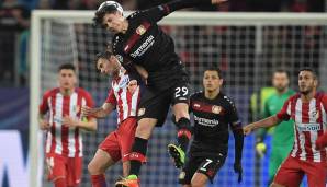 PLATZ 2: KAI HAVERTZ am 21. Februar 2017 mit 17 Jahren, 8 Monaten, 10 Tagen für Bayer Leverkusen gegen Atletico Madrid.