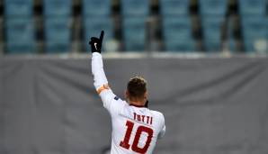 Ältester Torschütze: Francesco Totti (38 Jahre und 59 Tage am 15. November 2014 für AS Rom gegen ZSKA Moskau)