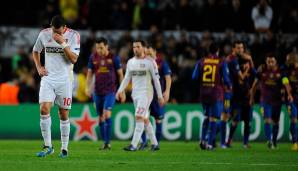 BAYER LEVERKUSEN: 1:7 gegen den FC Barcelona (am 8. März 2012, Achtelfinale)