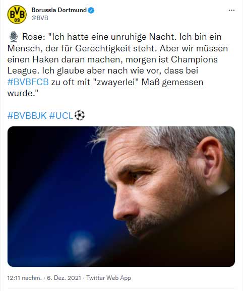 Marco Rose äußerte sich auf der BVB-PK nochmals zur Niederlage gegen den FC Bayern.