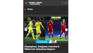 Corriere dello Sport: "Villarreals Meisterstück: Bayern k. o."