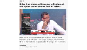 Frankreich - L'Equipe: "Hut ab, Benzema! Mit einem weiteren Hattrick löschte er den Titelverteidiger im Alleingang aus."