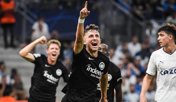 Jesper Lindström secured Eintracht's first Champions League success with his goal at Olympique Marseille.
