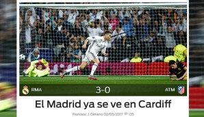 In der Onlineausgabe schreibt Sport, dass Madrid bereits in Cardiff gesehen werde