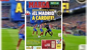 Die Marca startet äußerst metaphorisch: "Benzema fand den Weg - Madrid nach Cardiff"
