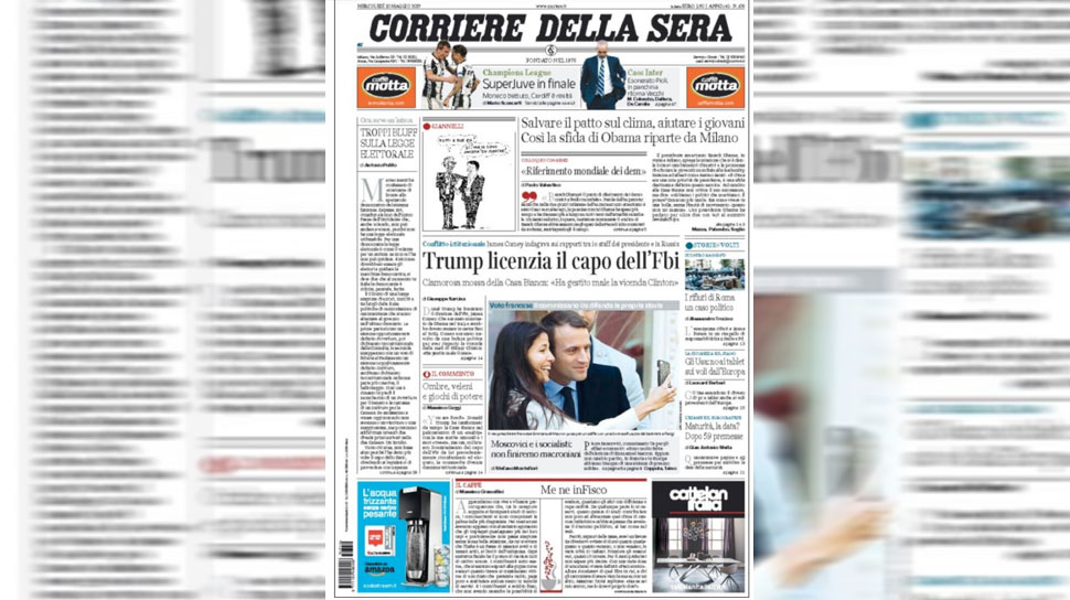 Immerhin auf das Titelblatt schafft es die Meldung auch bei Corriere della Sera: "SuperJuve, SuperJuve, hey, hey!"