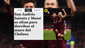 Die Mundo Deportivo bezeichnet Iniesta als Heiligen.