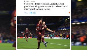 "Messi bestraft den einzigen Fehler", analysiert der Telegraph. Ist was dran.