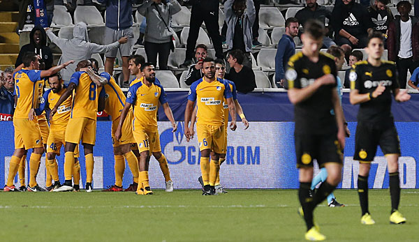 APOEL Nikosia bejubelt den Punktgewinn gegen Borussia Dortmund