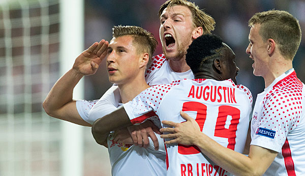 RB Leipzig feiert seinen ersten Sieg in der Champions League