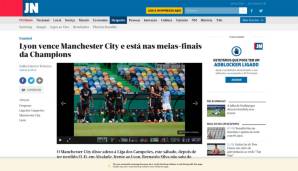 Jornal de Noticias: "Manchester City verabschiedet sich am Samstag aus der Champions League, nachdem sie im Alvalade gegen Lyon mit 1:3 untergehen.“