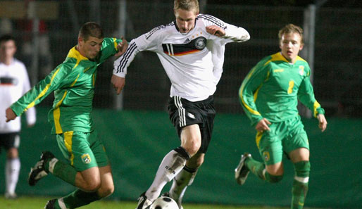 Sebastian Polter im Spiel gegen Litauen