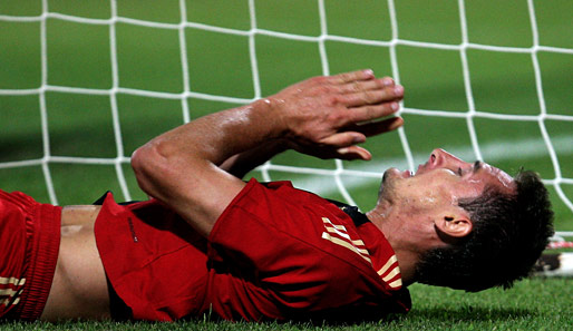 Für Miroslav Klose ist das Nationalmannschafts-Jahr 2009 vorzeitig beendet
