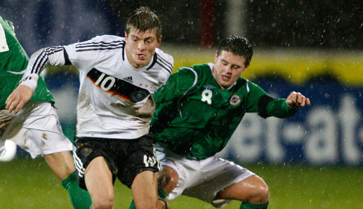 Toni Kroos spielte zuletzt im November 2009 für die U 21 gegen Nordirland