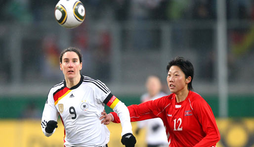 Birgit Prinz machte gegen Nordkorea ihr 200. Länderspiel