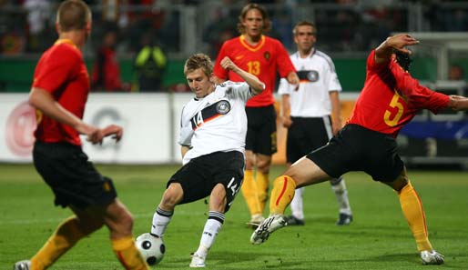 Beim letzten Aufeinandertreffen von Deutschland und Belgien traf Marko Marin zum 2:0-Endstand