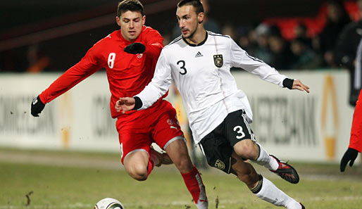 In einer kampfbetonten Partie trennte sich die U-20-DFB-Auswahl mit 1:1 von der Schweiz