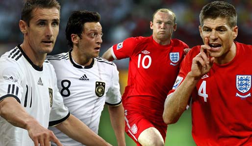 Wer entscheidet das Duell Deutschland gegen England? Klose und Özil oder Rooney und Gerrard?
