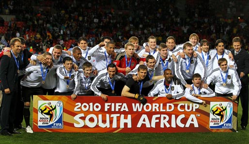 Die deutsche Mannschaft wurde in Südafrika zum vierten Mal WM-Dritter