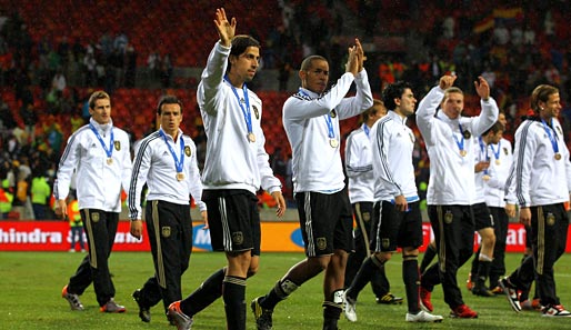 Die deutsche Nationalmannschaft belegte bei der WM in Südafrika zum vierten Mal den dritten Platz